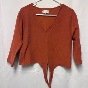 Madewell Rust V-Neck top